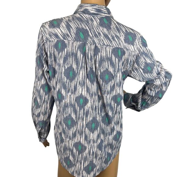 Ariat Women’s Billie Jean Button Up Shirt Blue Green Size S NWOT Western Boho - Picture 3 of 9